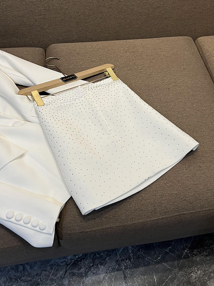 Gina white Blazer/skirt set Skirt