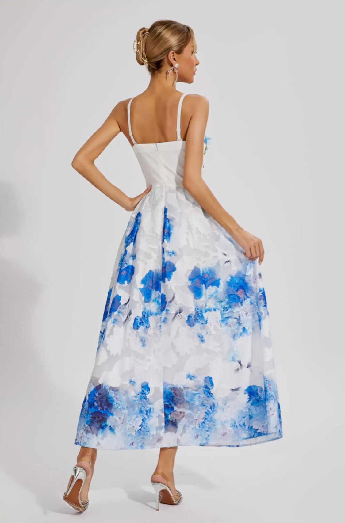 Kaisley butterfly maxi dress