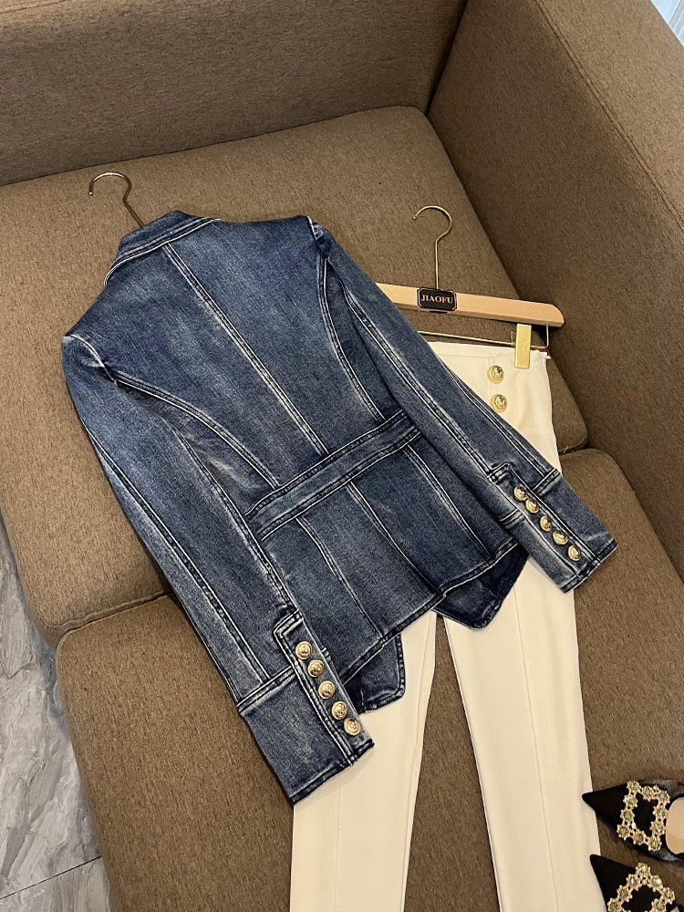 Yvonne Denim blazer