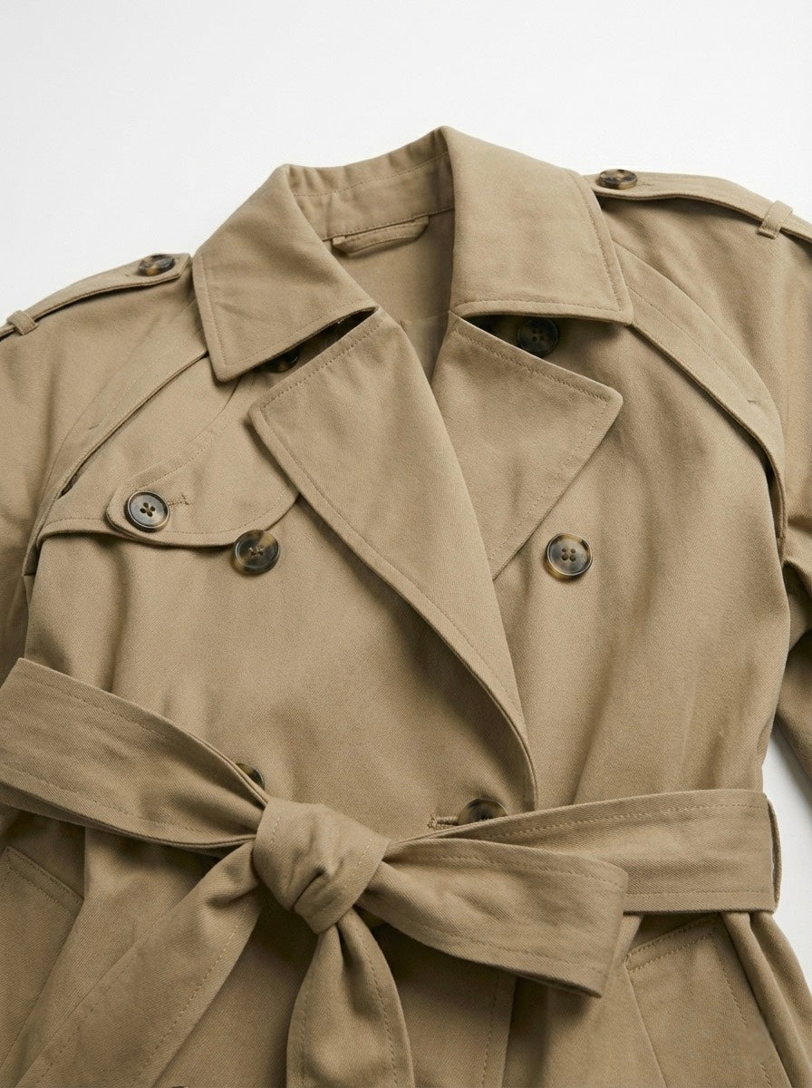 Myla | Classic Double-Breasted Trench Coat