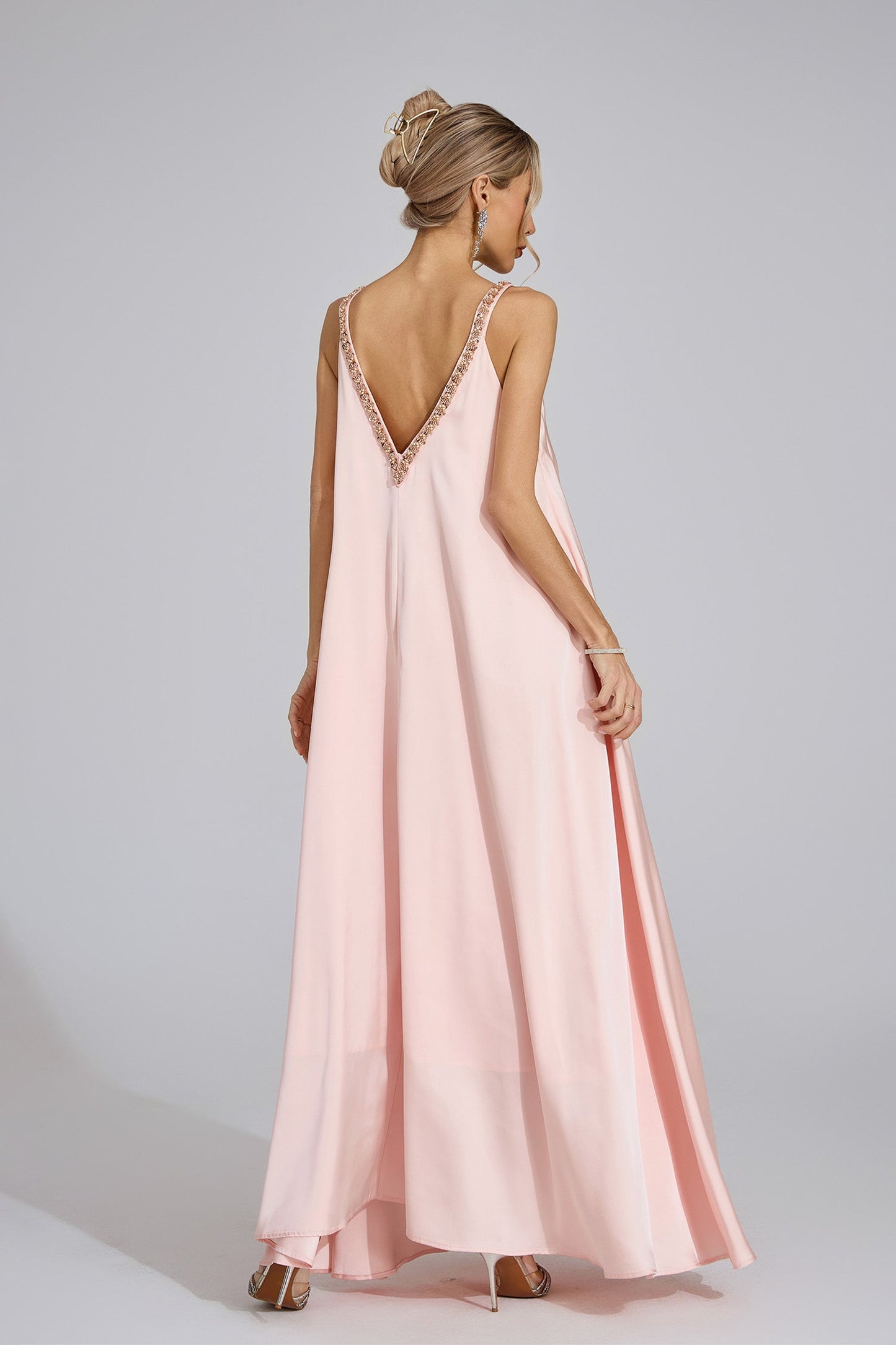 Aurélia Floral-Embellished Flow Dress