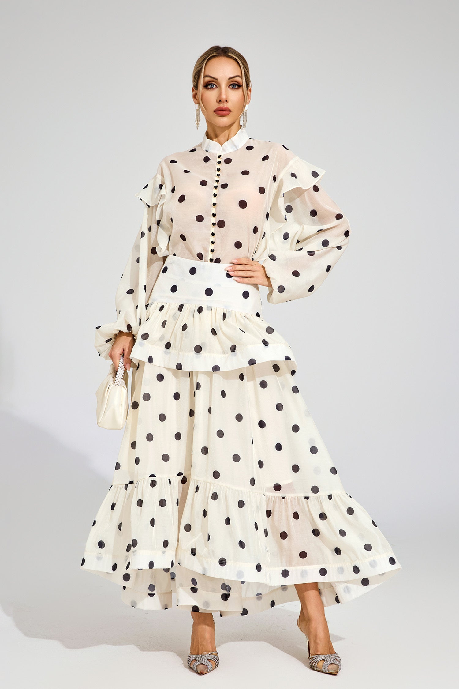 Colette Polka Dot Ruffle Set