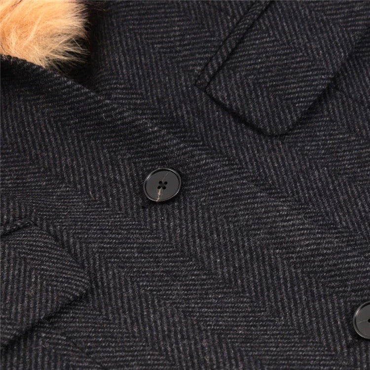Renée Faux Fur Collar Maxi Coat