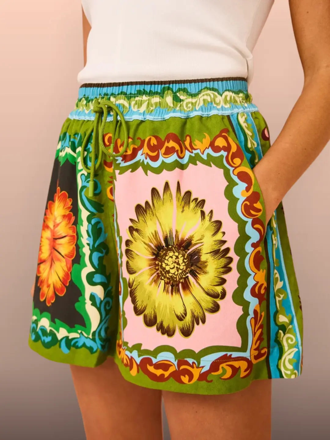 Olivia | Floral Shorts Set