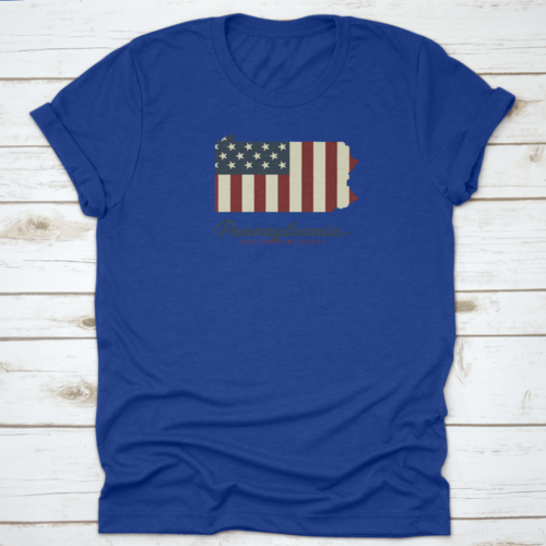 Pennsylvania Usa Map With Nickname The Keystone State Vector Graphic ROYAL