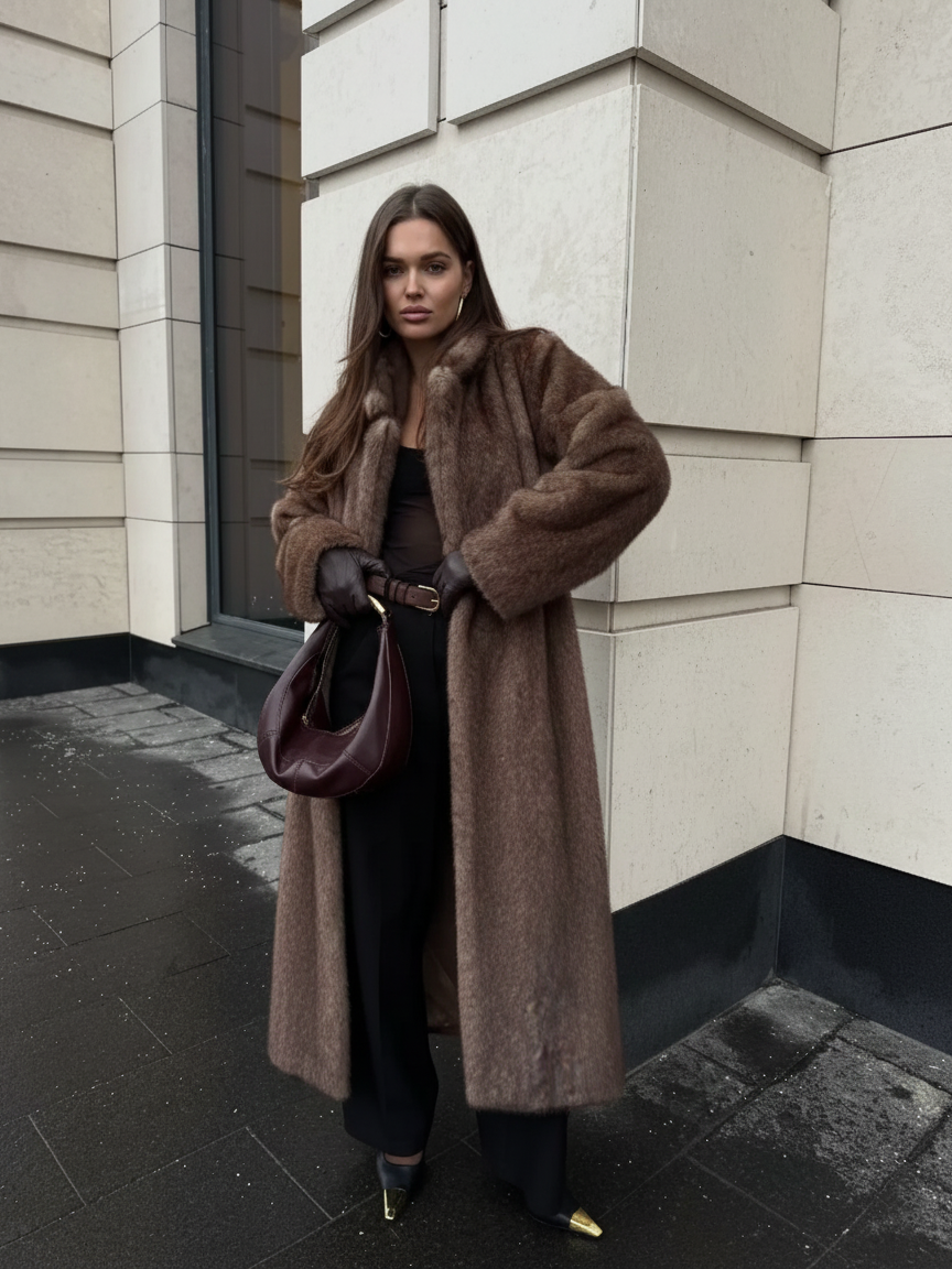 Erin | Long Faux Fur Winter Coat
