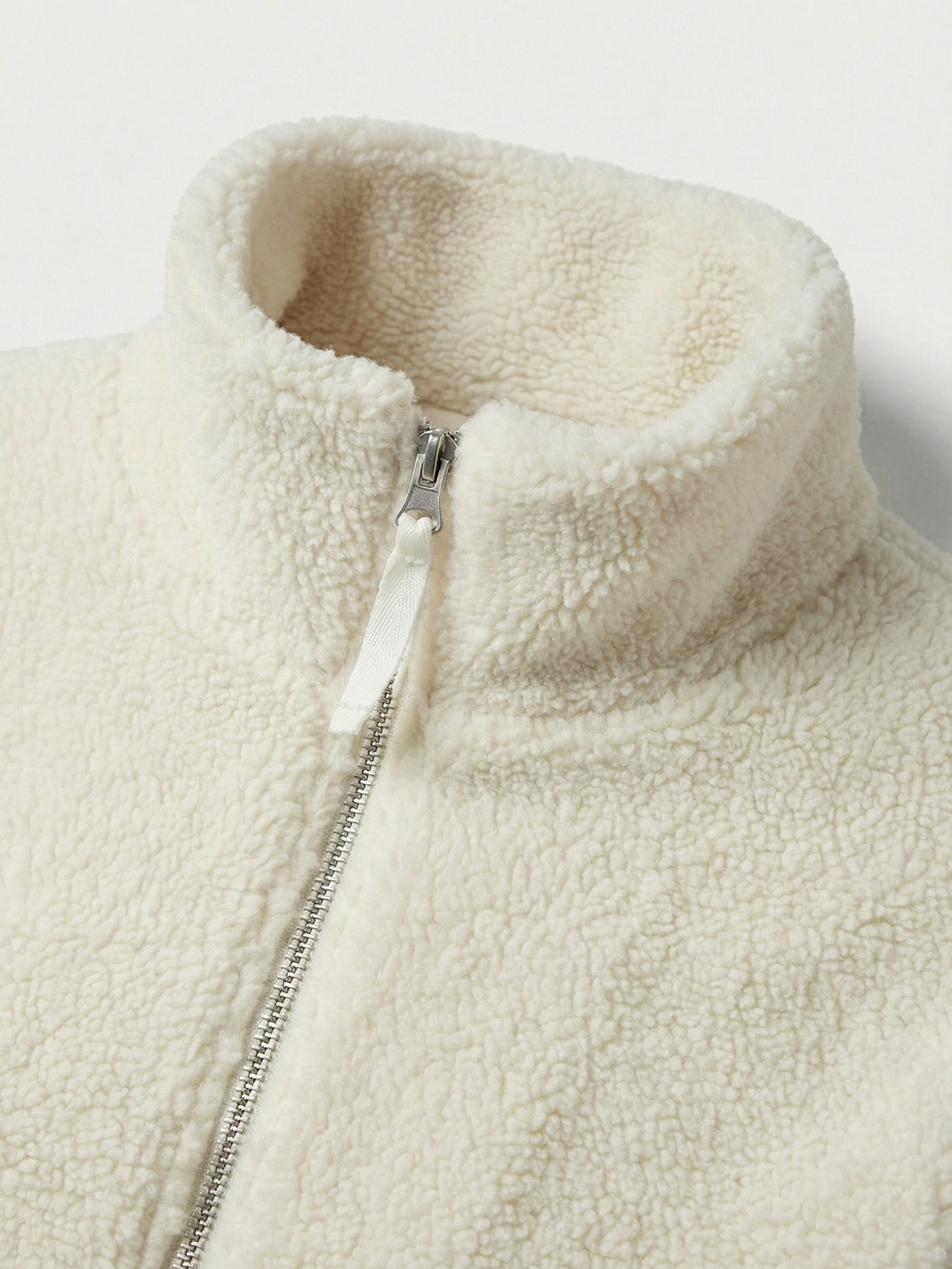 Maddy | Teddy Fleece Zip-Up Waterproof Jacket with High Neck