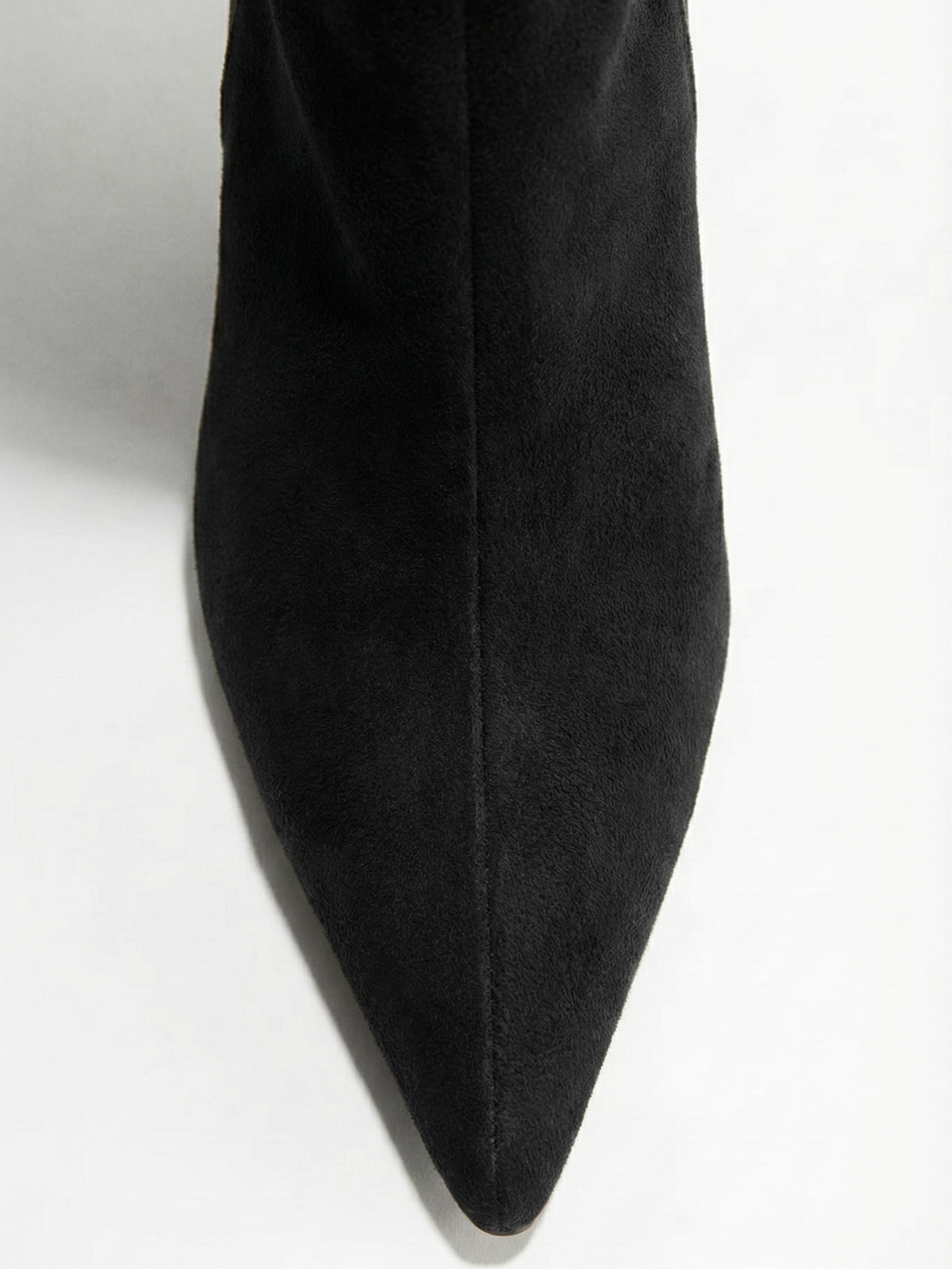 Women’s Knee-High Suede Boots with Slim Straight Shaft & Pointed Toe
