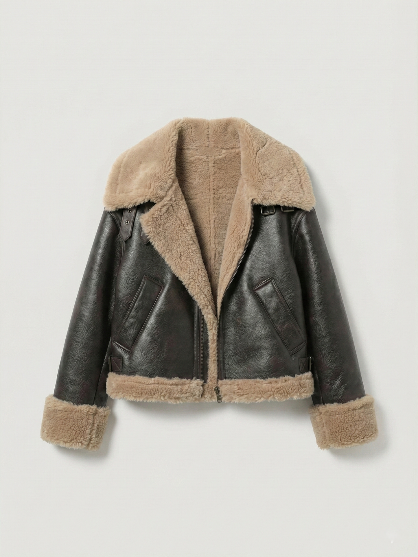 Rio | Faux Shearling Leather Jacket