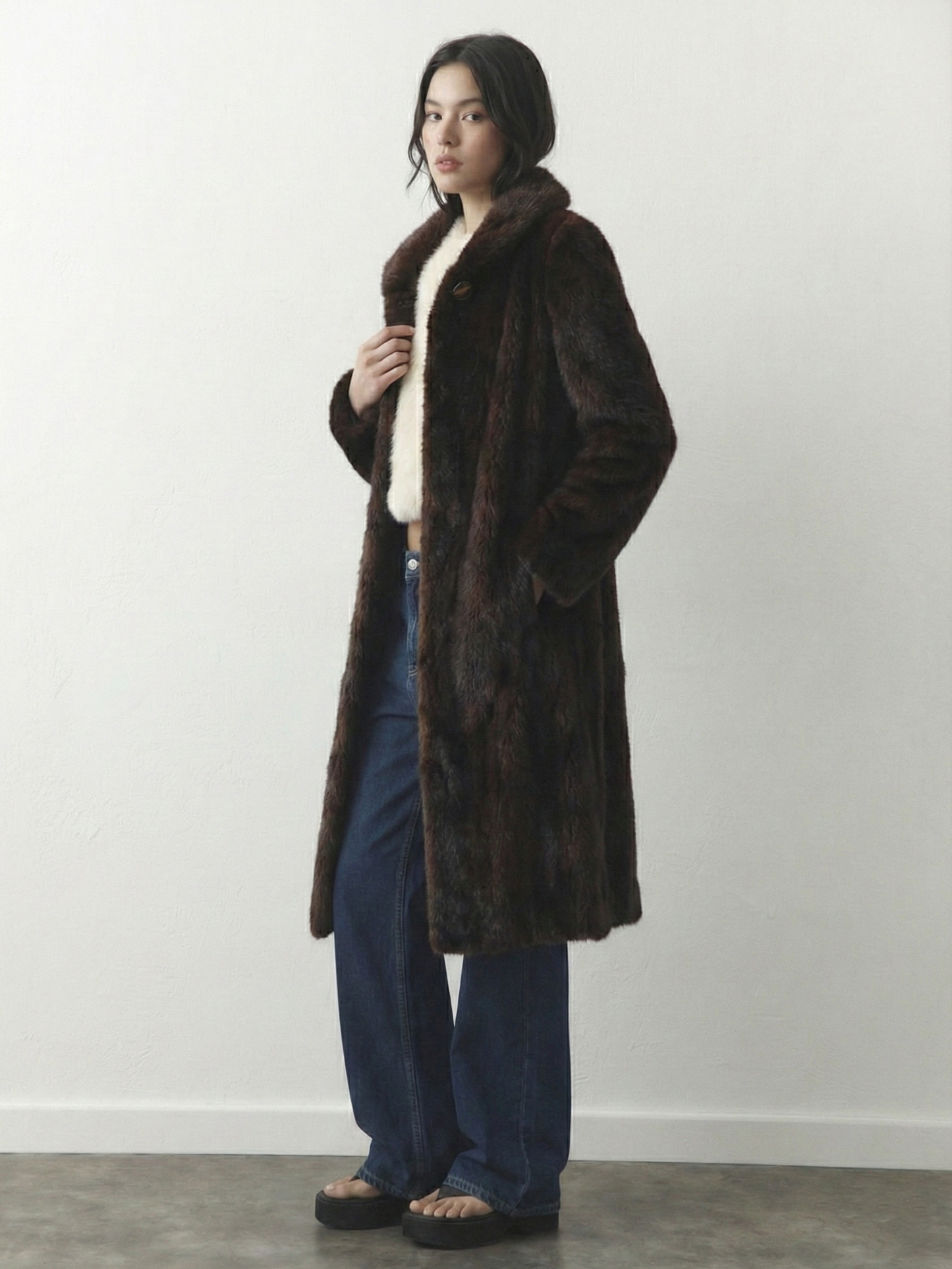 Scarlet | Faux Fur Maxi Coat