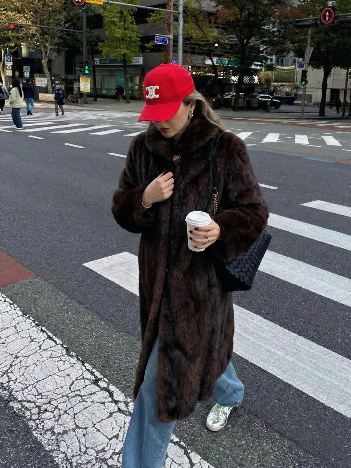 Scarlet | Faux Fur Maxi Coat