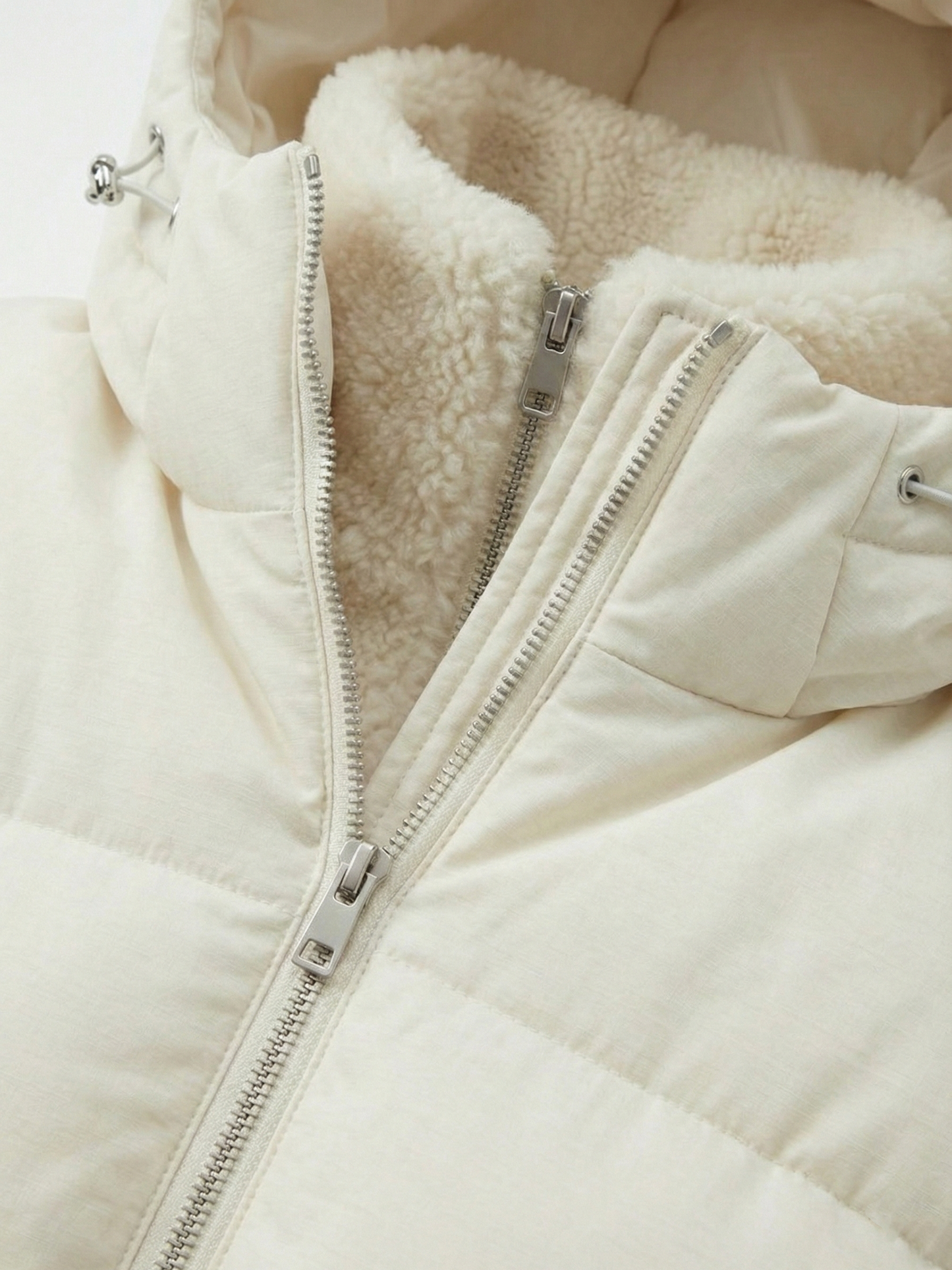 Joane | Hooded Short Puffer Jacket with Plush Lining