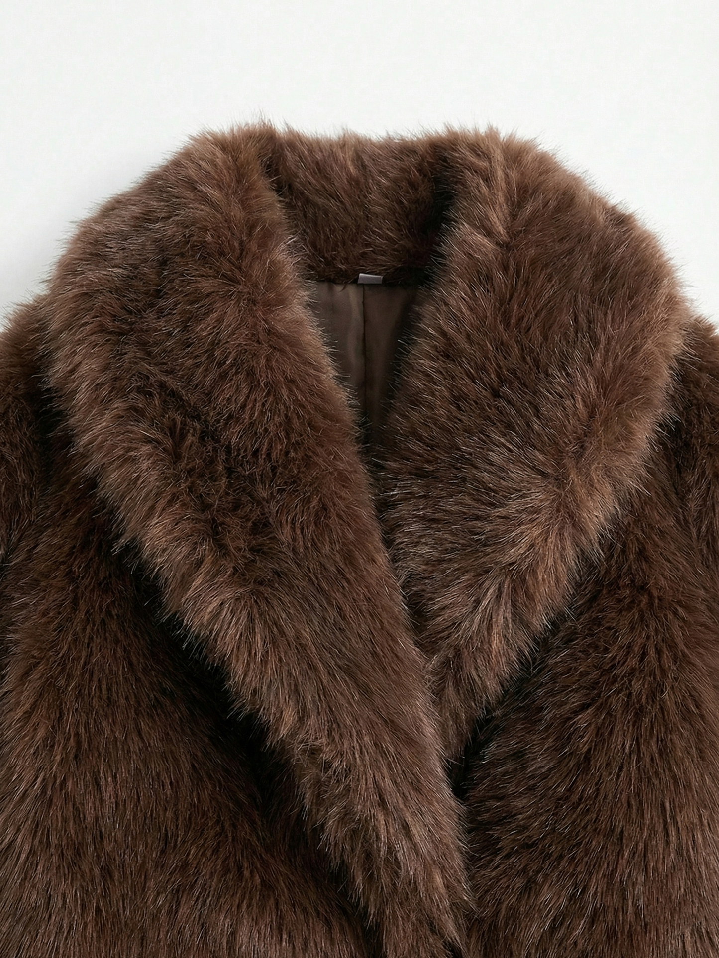 Ayla | Cropped Faux Fur Jacket with Wide Collar