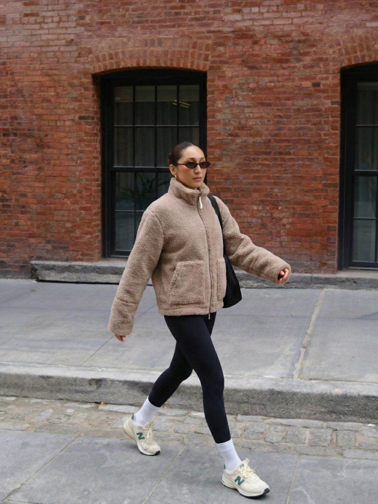Maddy | Teddy Fleece Zip-Up Waterproof Jacket with High Neck