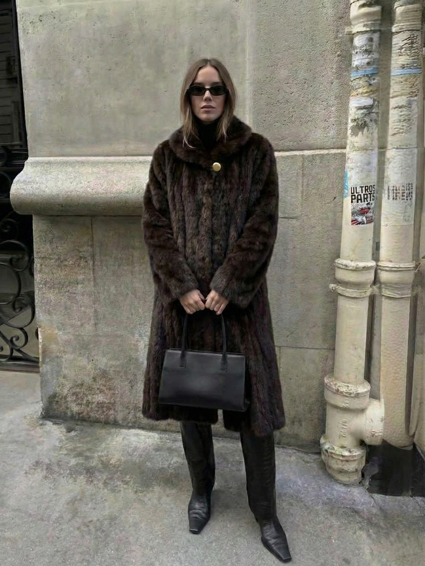 Scarlet | Faux Fur Maxi Coat
