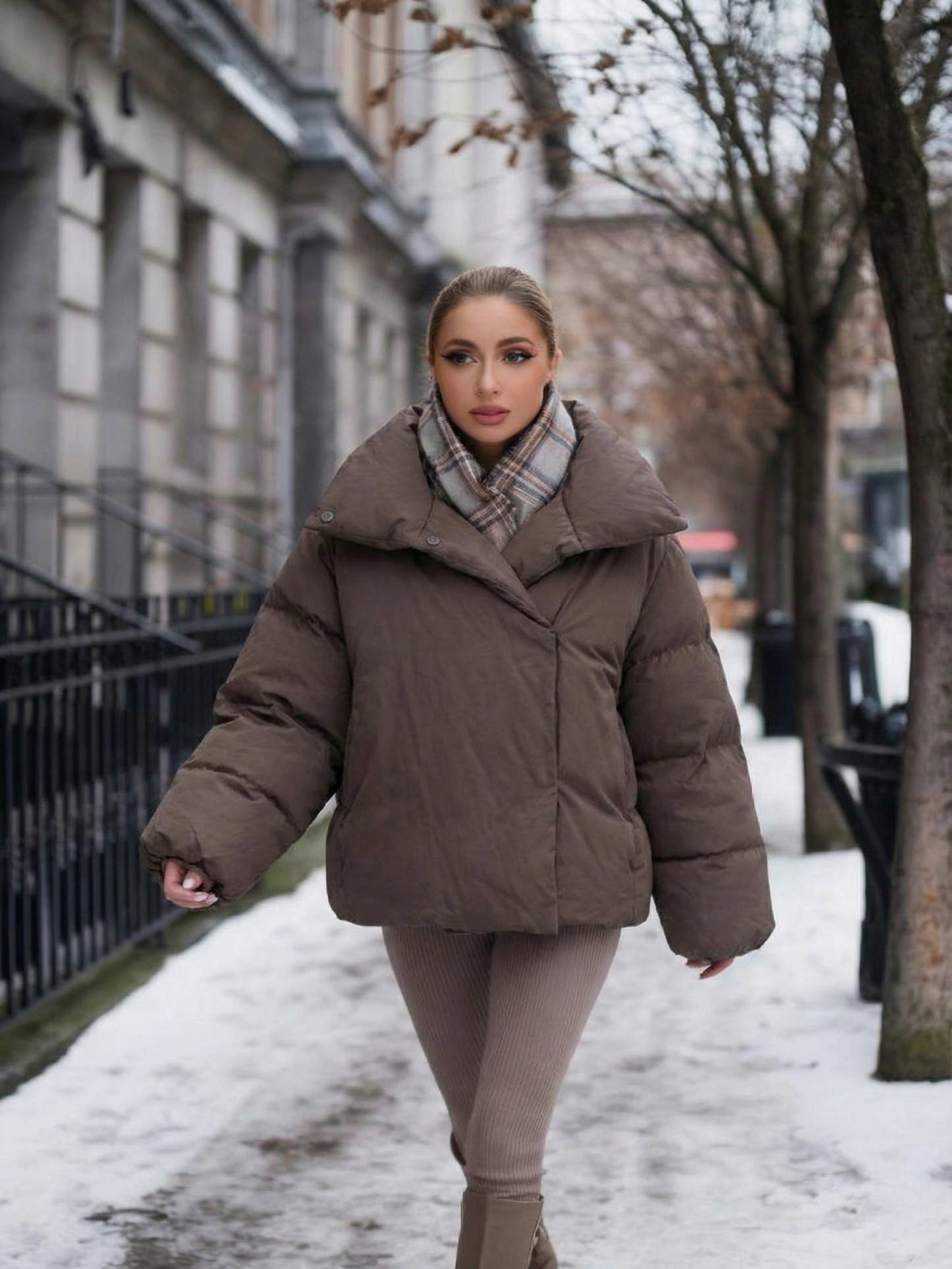 Maddison | Oversized High-Neck Puffer Jacket