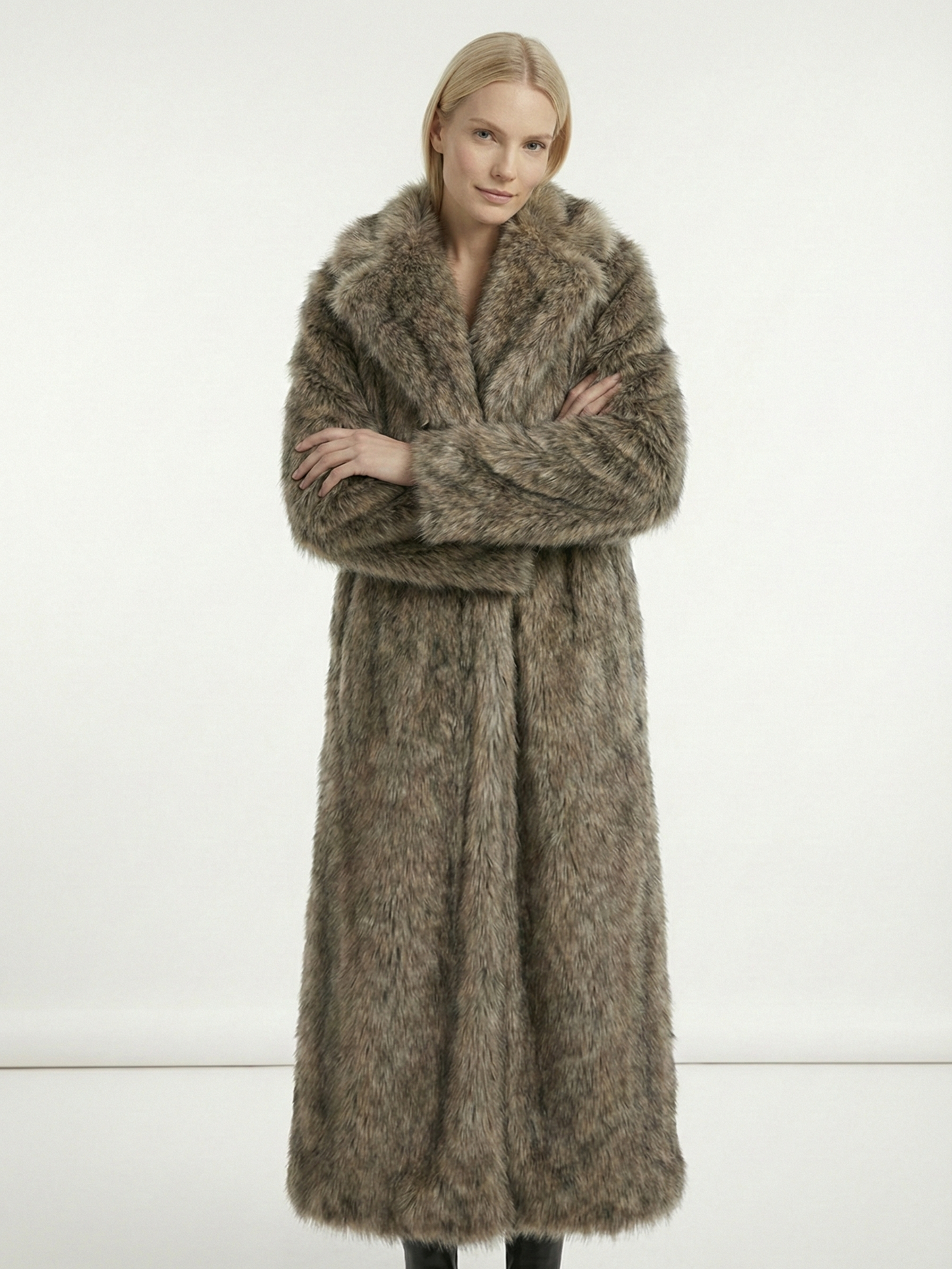 Abbie | Long Faux Fur Coat