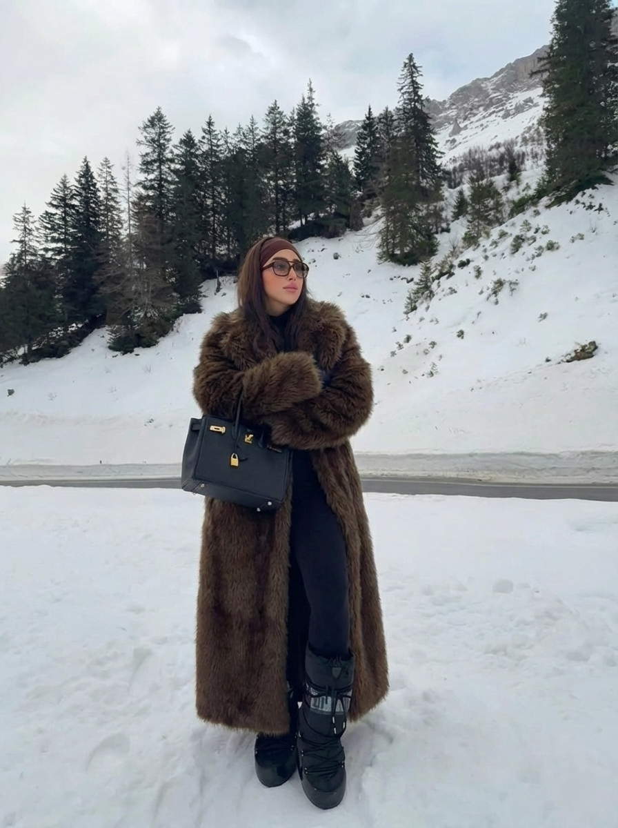 Erin | Long Faux Fur Winter Coat