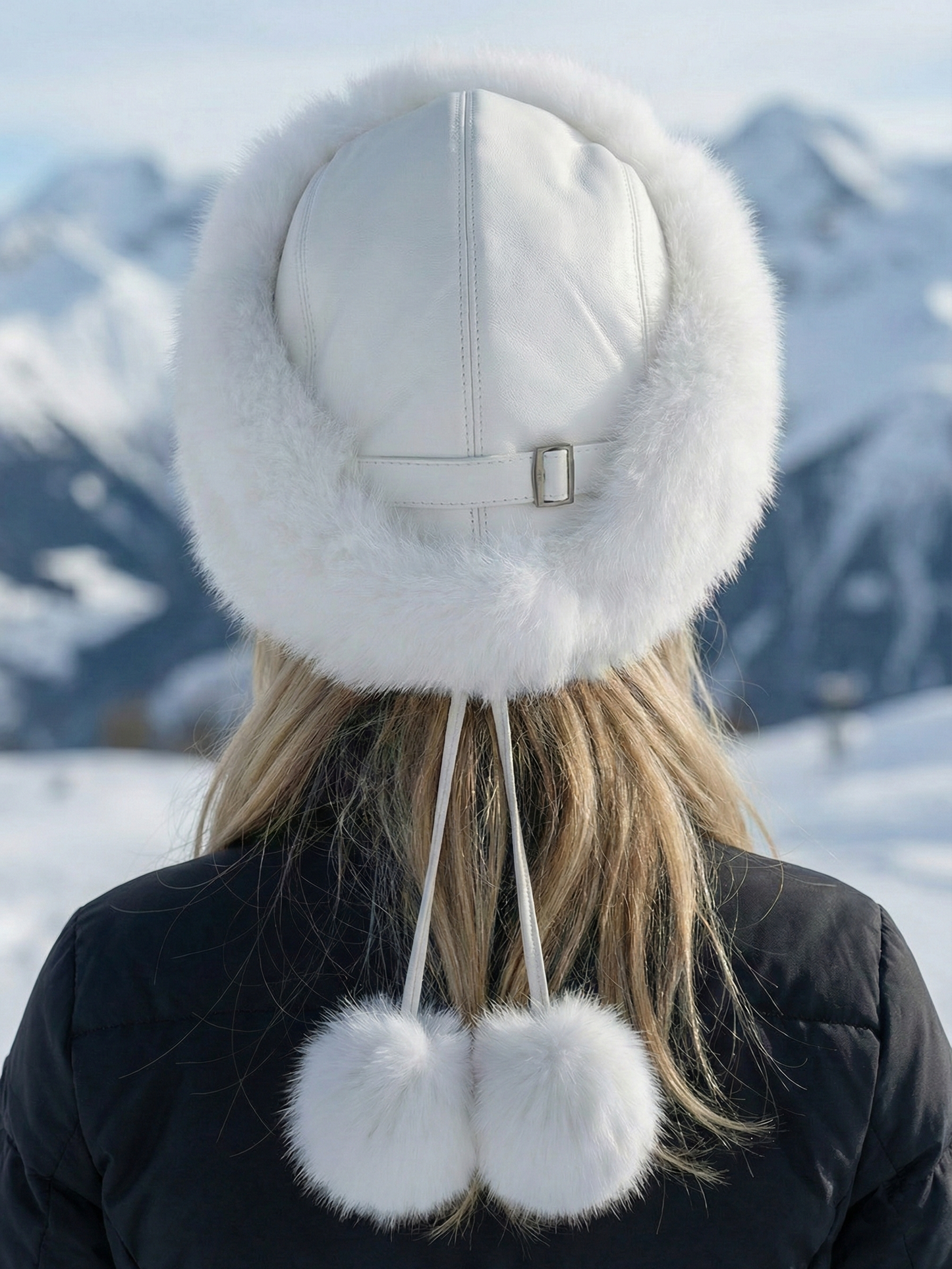 Sia | White Faux Fur Winter Hat