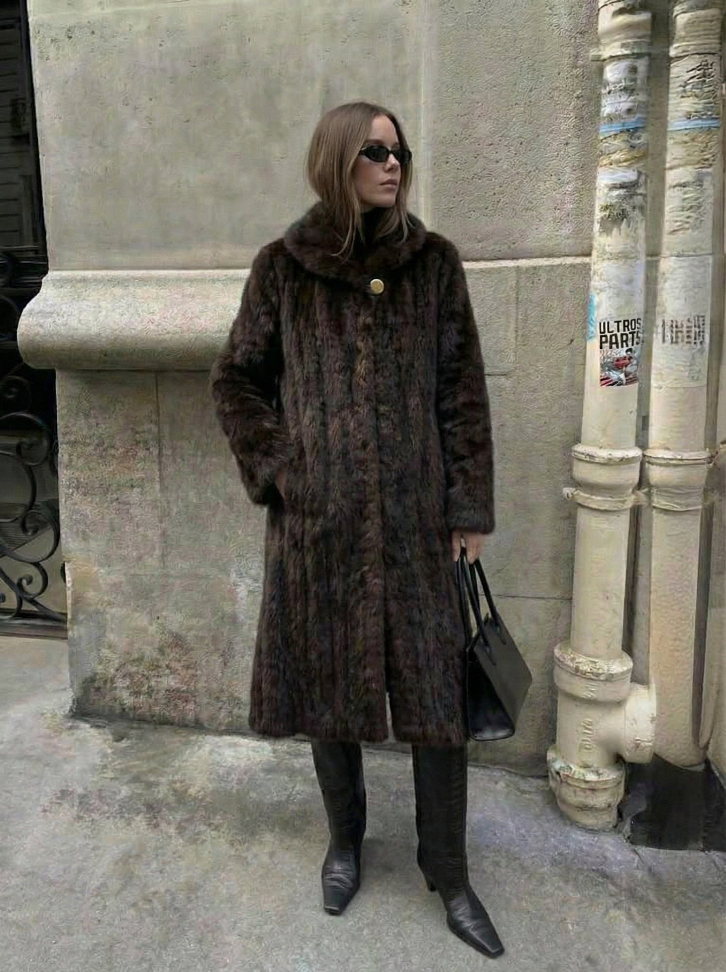 Scarlet | Faux Fur Maxi Coat