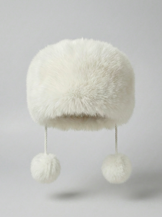 Sia | White Faux Fur Winter Hat One size White