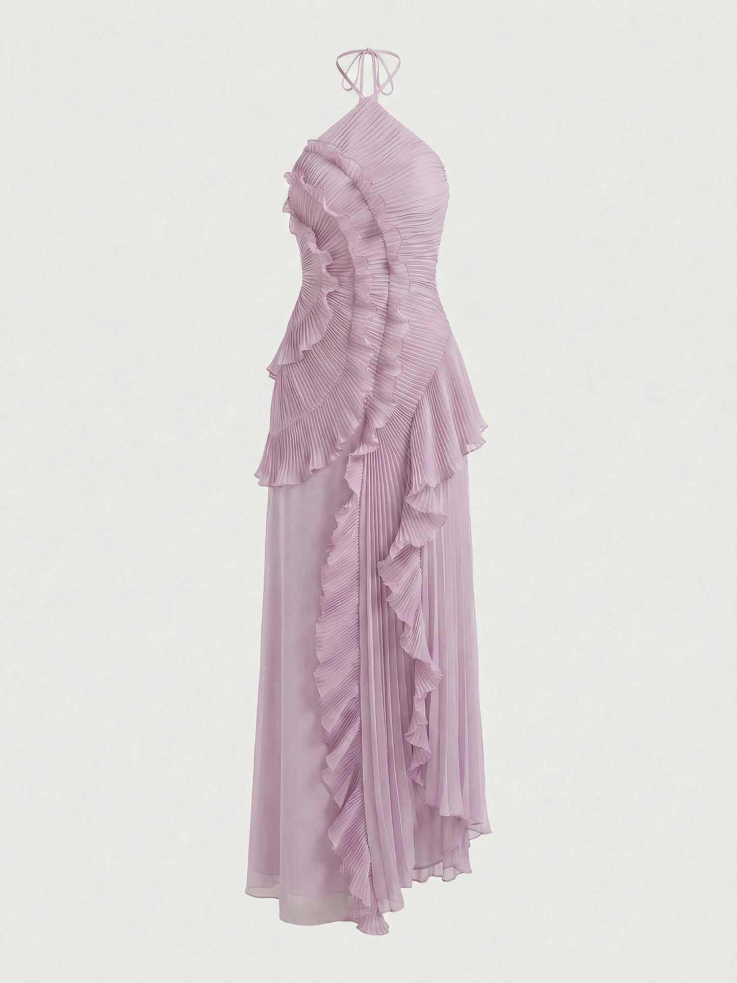 Catherine Ruffle Dress (Free Pearl Clutch)