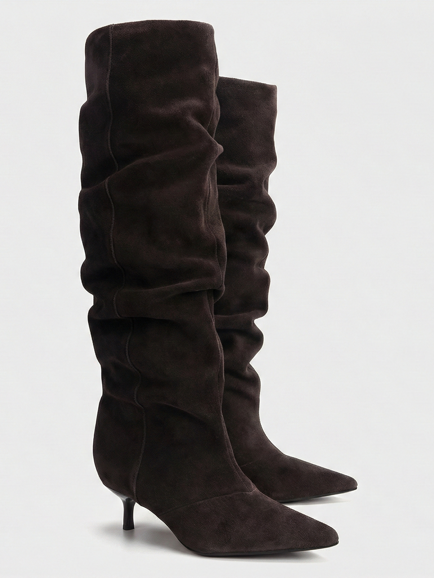 Allyson | Slouch Knee-High Heeled Boots
