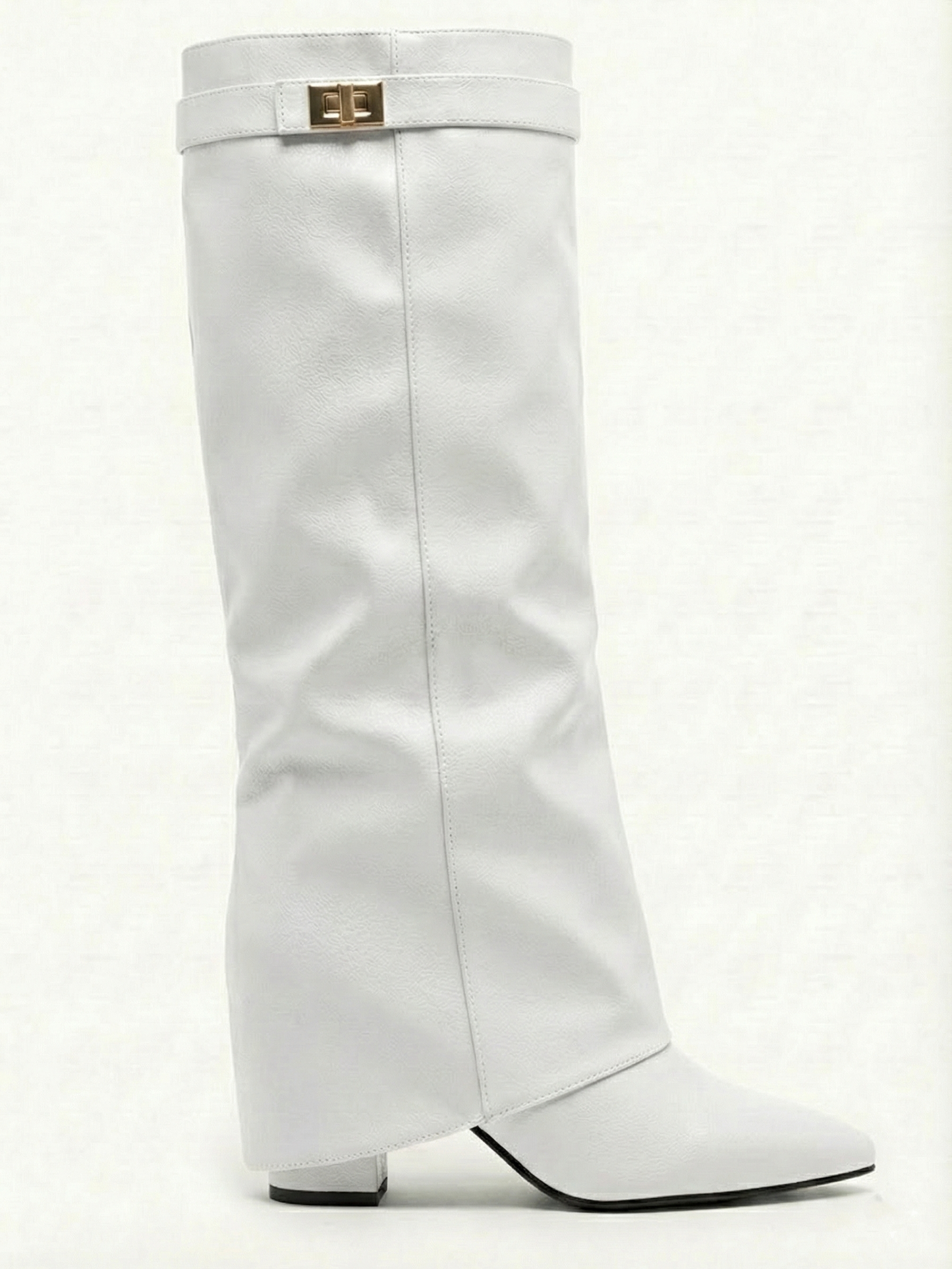 Leeds | Faux Leather High-Slouch Boot