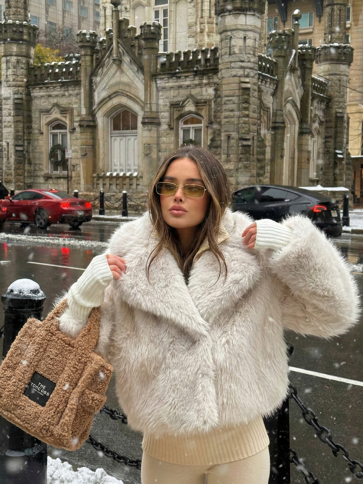 Adele | Faux Fur Oversized Coat