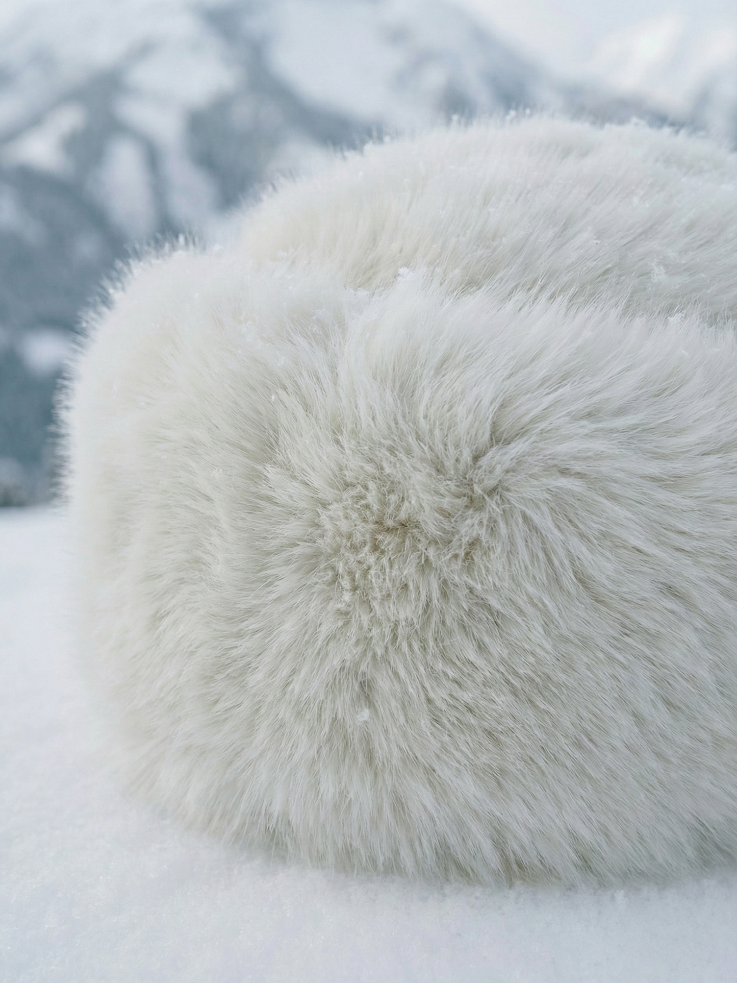 Sia | White Faux Fur Winter Hat