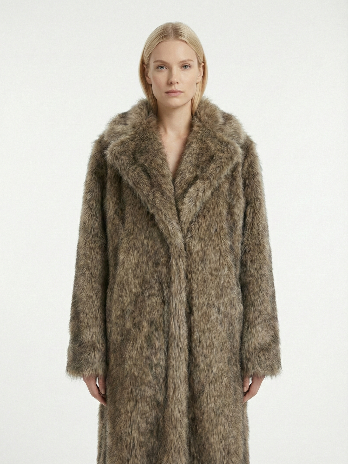 Abbie | Long Faux Fur Coat