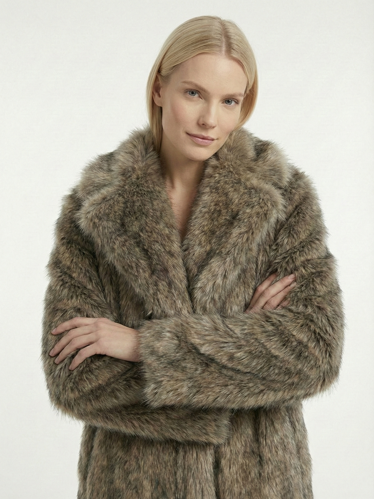 Abbie | Long Faux Fur Coat