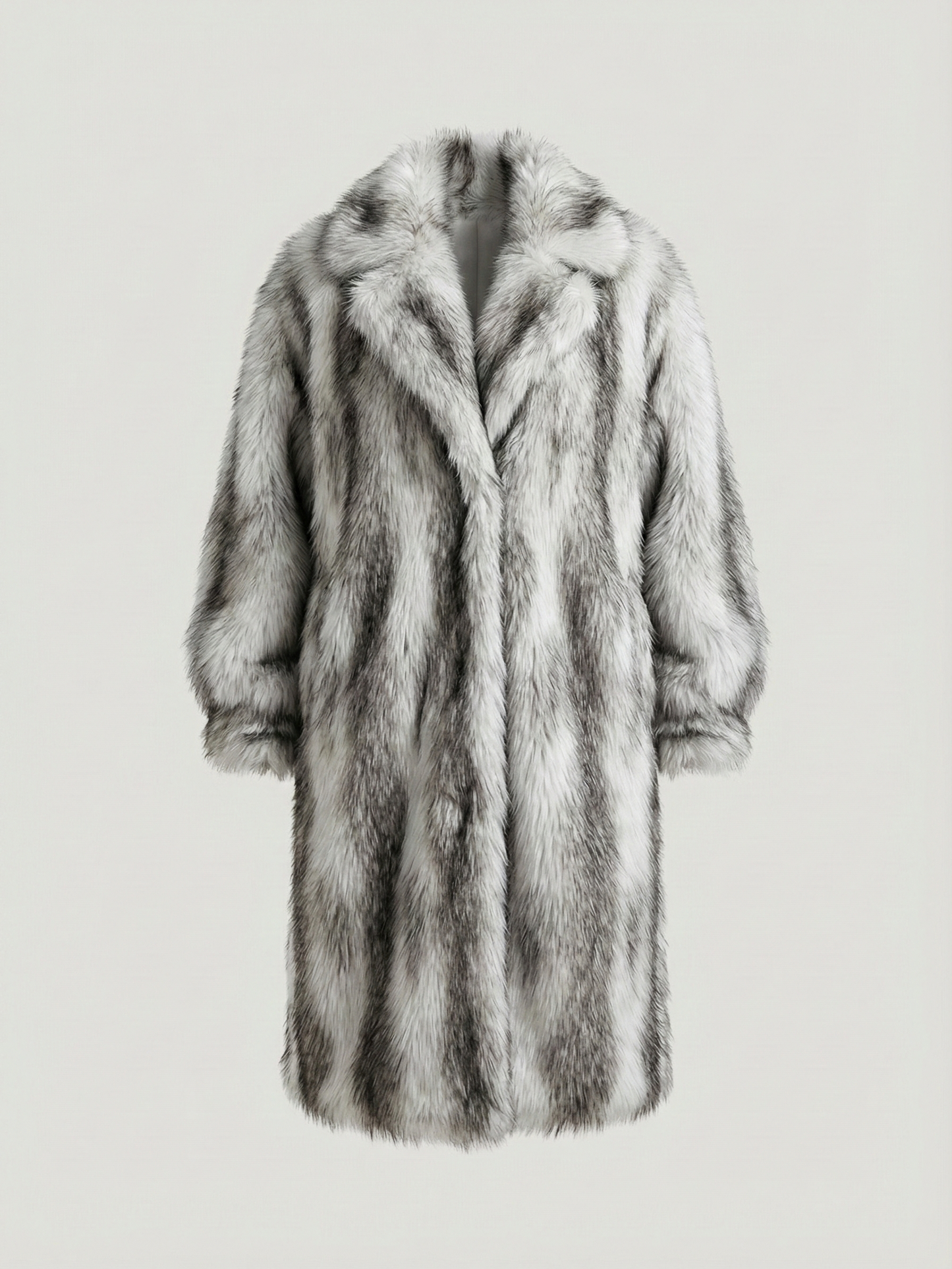 Aliza | Long Faux Fur Statement Coat