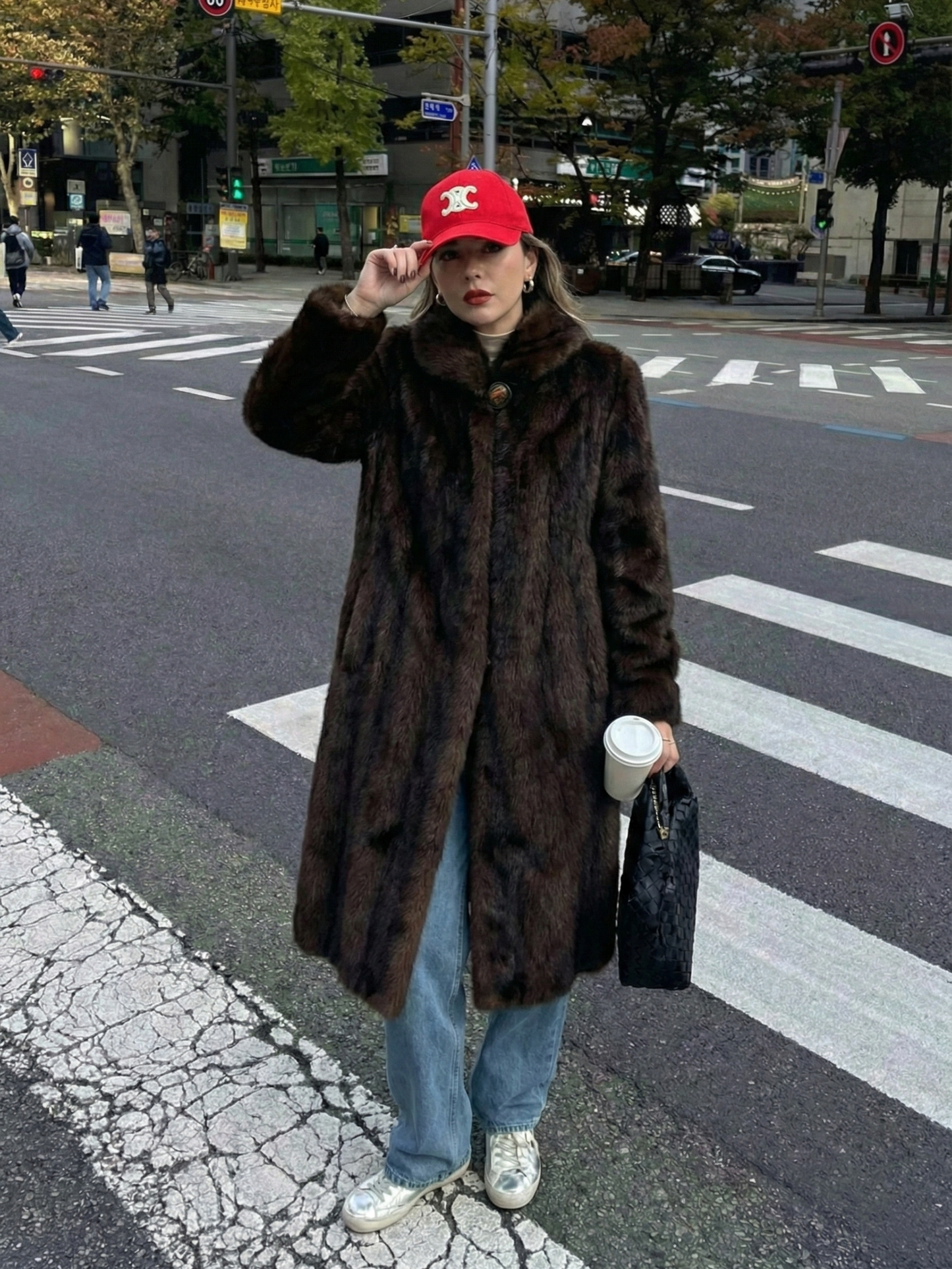 Scarlet | Faux Fur Maxi Coat
