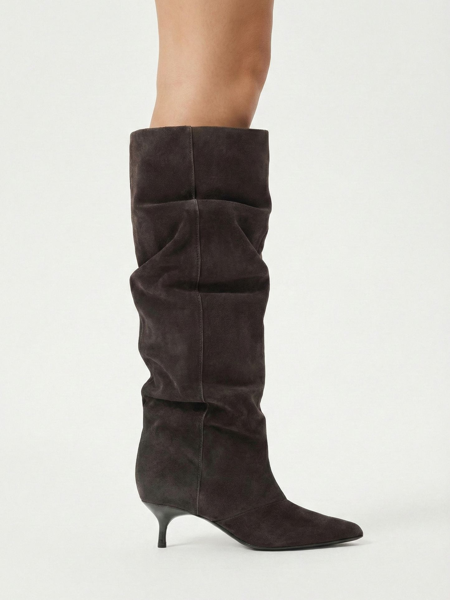Allyson | Slouch Knee-High Heeled Boots