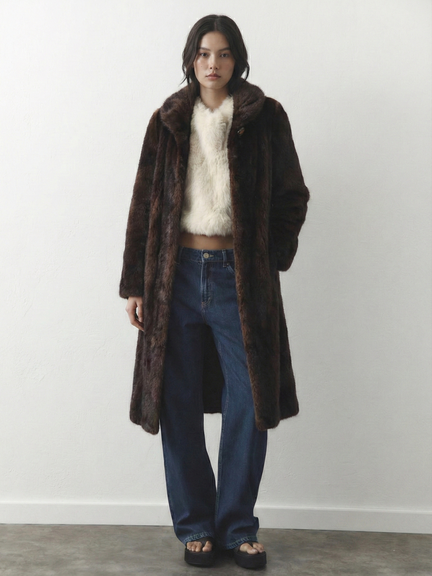 Scarlet | Faux Fur Maxi Coat