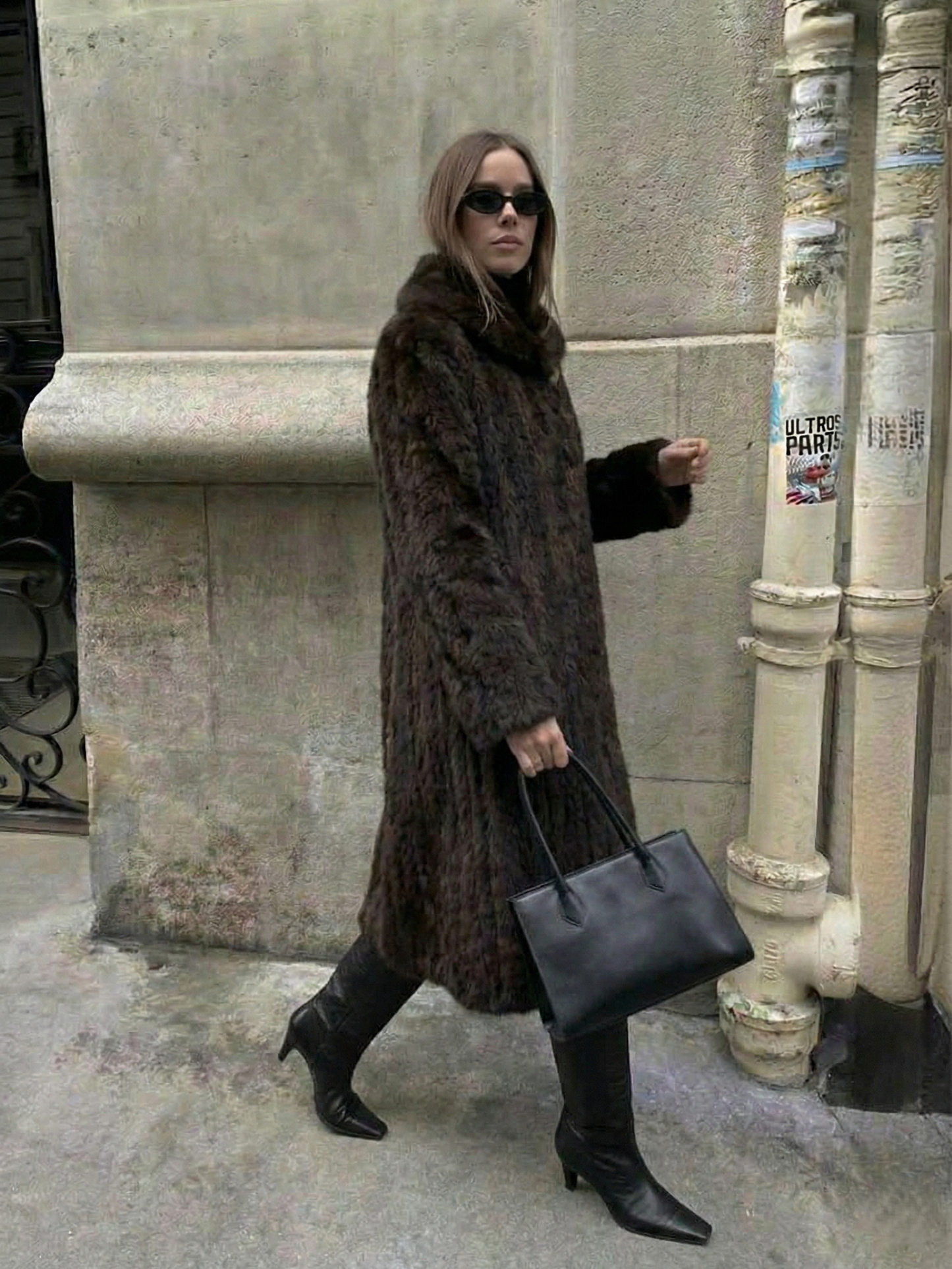 Scarlet | Faux Fur Maxi Coat