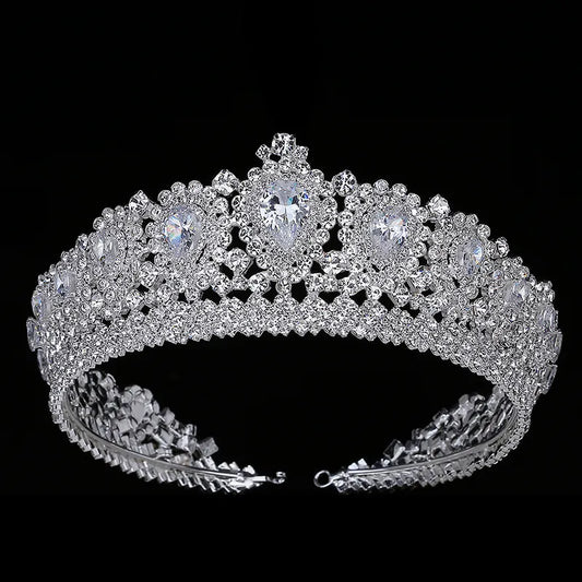 Saashi Elegant Crystal Wedding Tiara - Hadiyana New Bling Crown