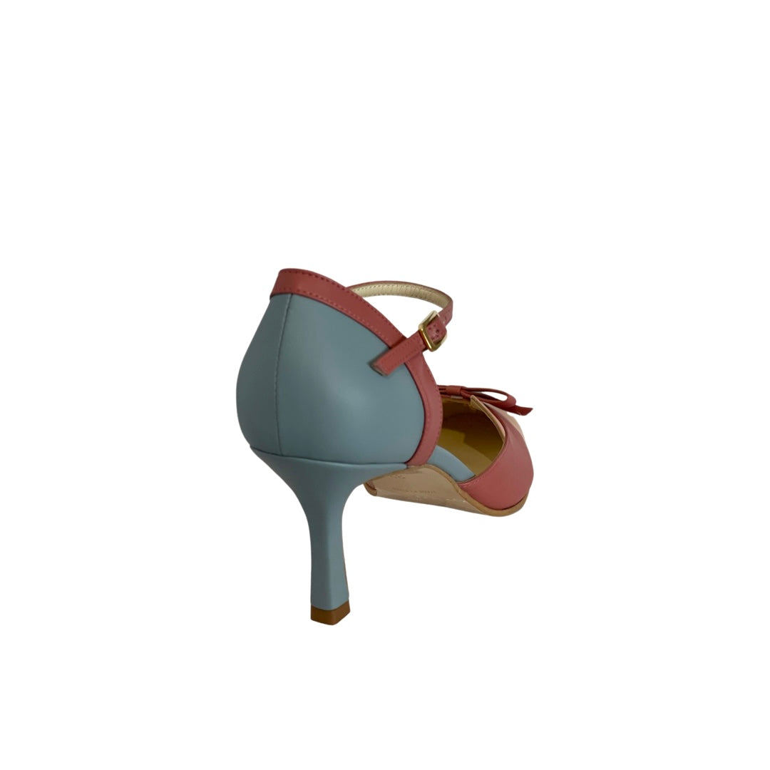 Juliette | Two-tone Stiletto Heels with Bow