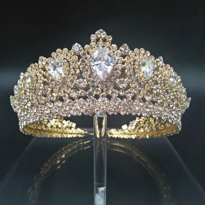 Saashi Elegant Crystal Wedding Tiara - Hadiyana New Bling Crown