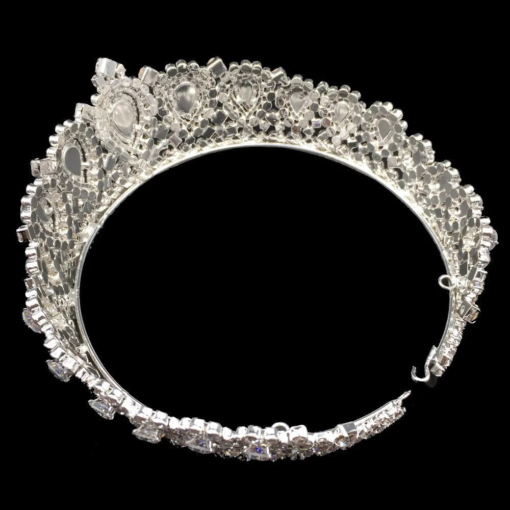 Saashi Elegant Crystal Wedding Tiara - Hadiyana New Bling Crown