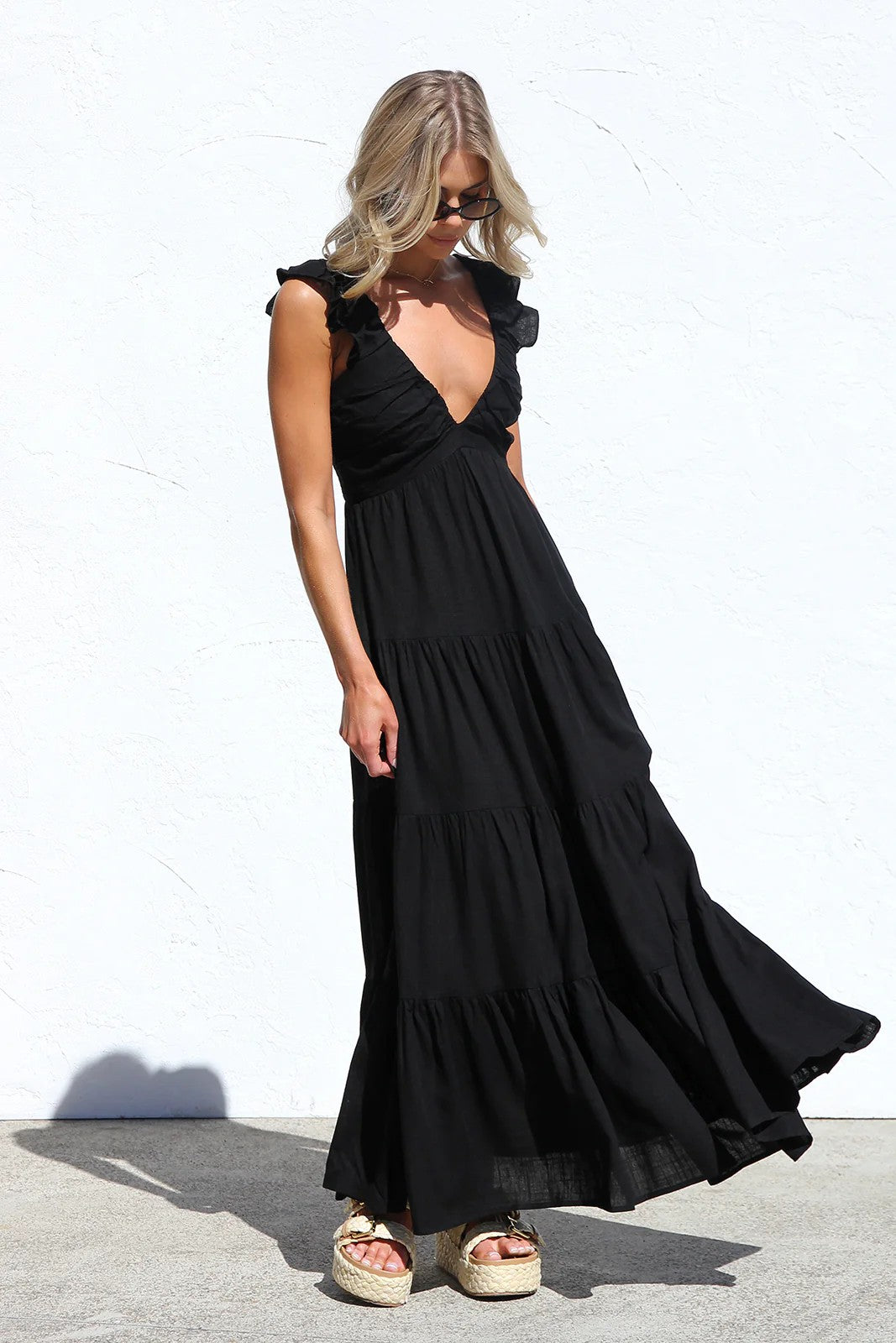 Sweet At Heart Floral Print Maxi Dress - Pink