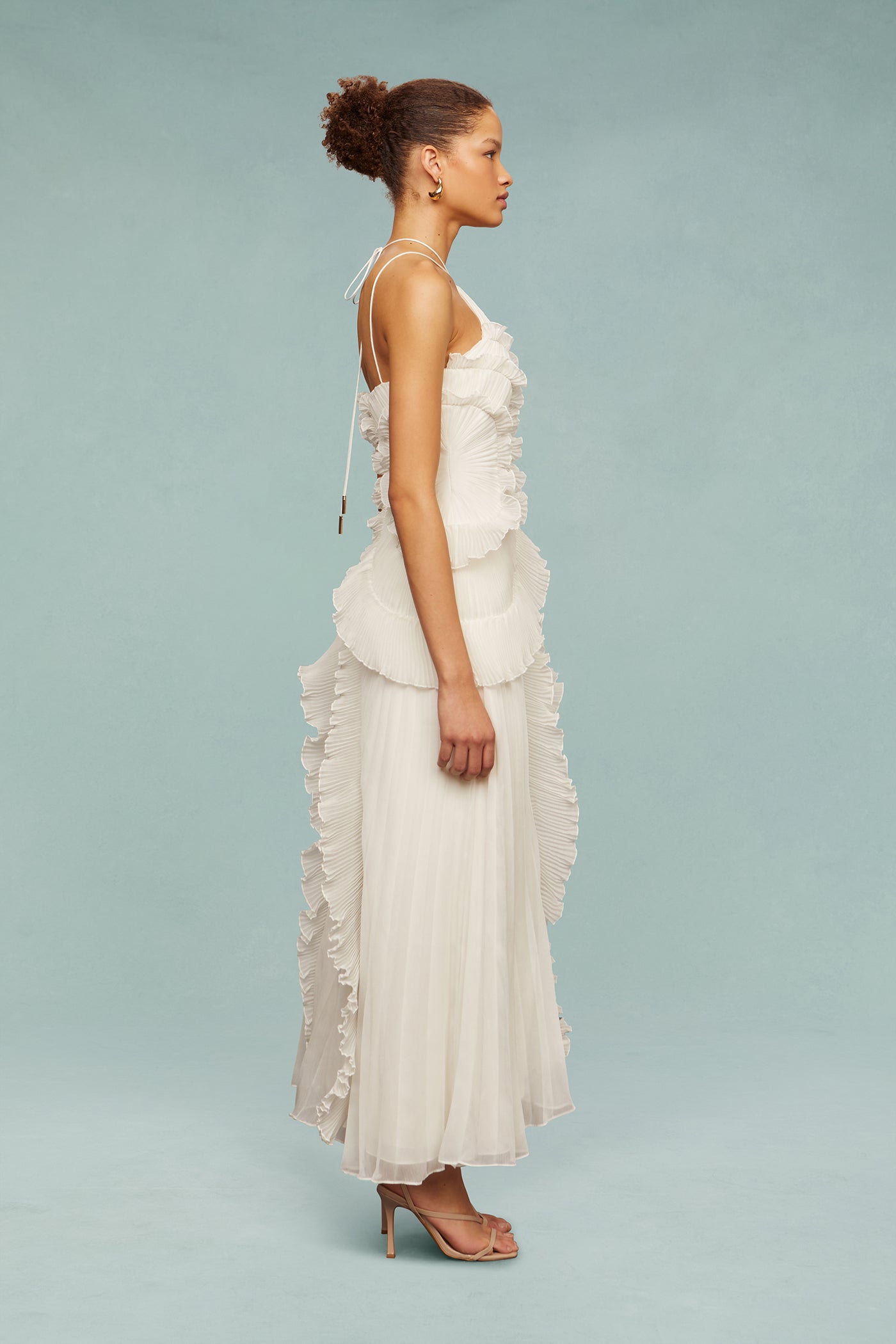ARIA PLEATED MAXI DRESS