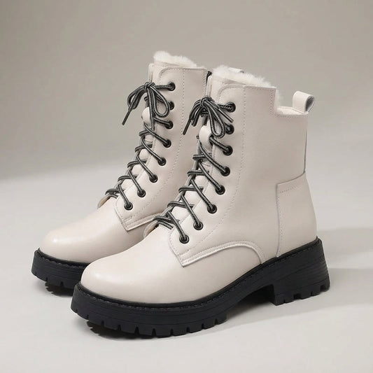 Frostara Insulated Ankle Snow Boots — 5 Wool & Fur Style Options