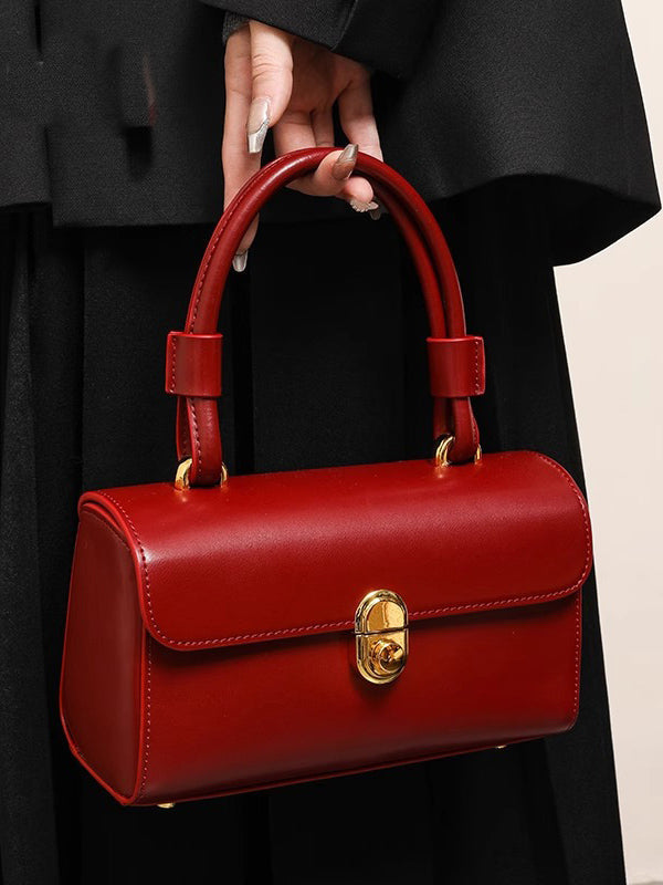 Retro All-match Small Square Bag Red