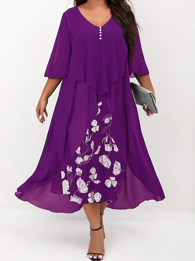 Marina | Flowing Floral Midi Dress