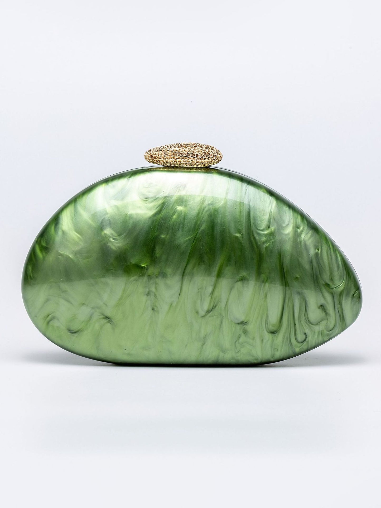 Fashionable Special-shaped Shell Acrylic Wedding Bag Green