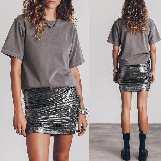 Sparkly Sequin Mini Skirt – Women's Stretch Party Wear