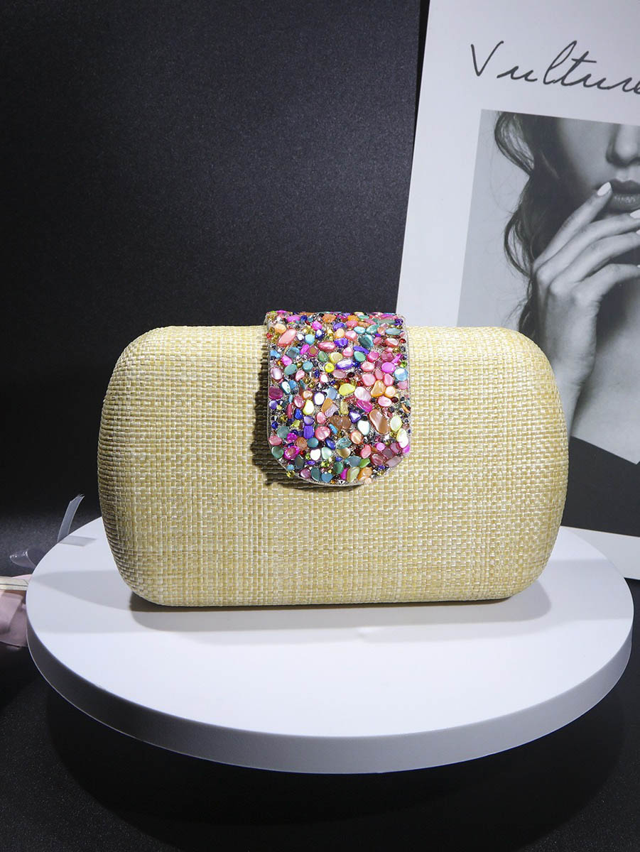 Simple Woven Evening Bag All-match Bag Camel