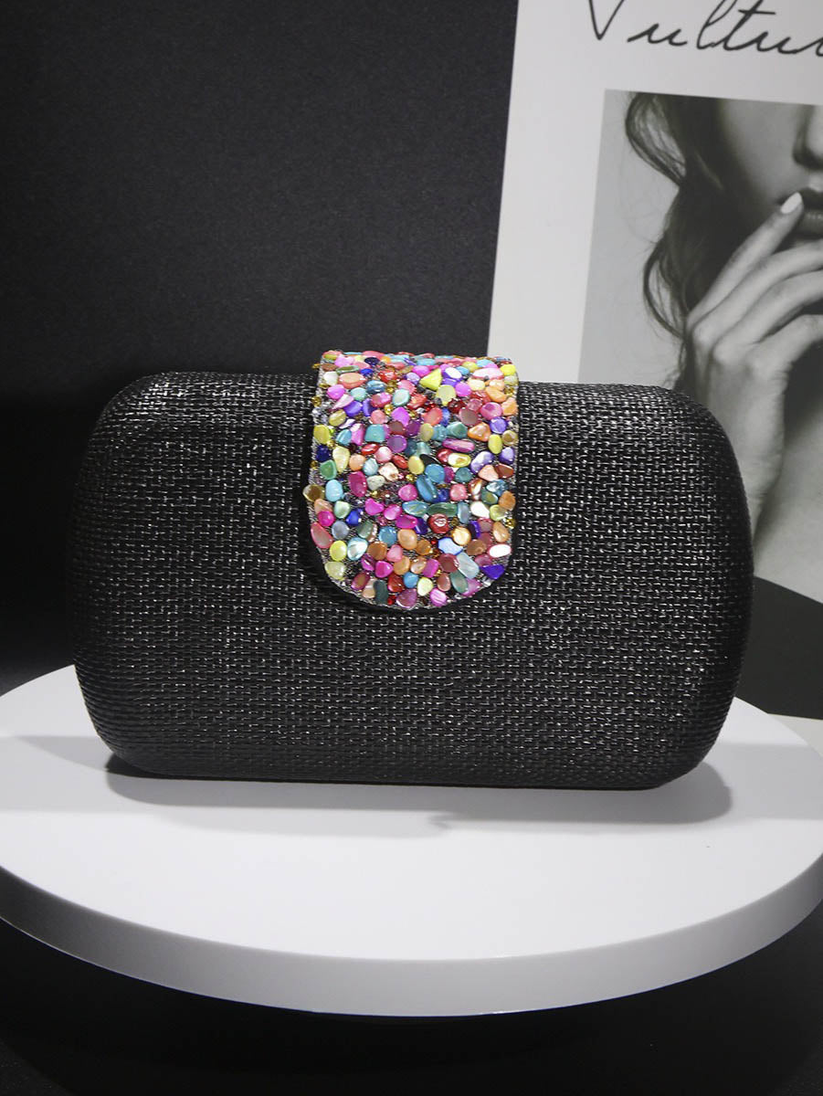 Simple Woven Evening Bag All-match Bag Black